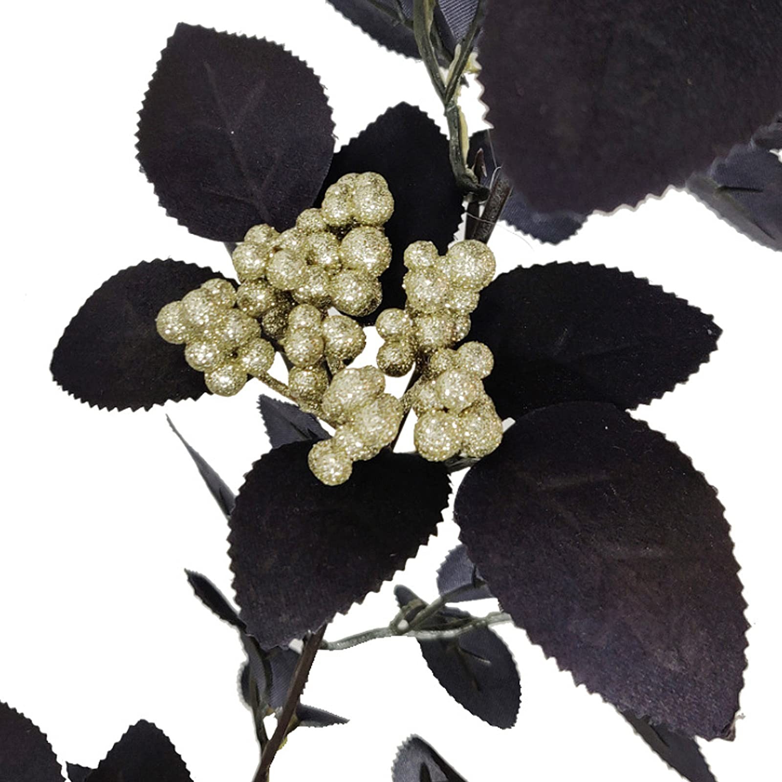 180cm Artificial Black Rose Vine Halloween Hanging Rose Flower Garland with B…