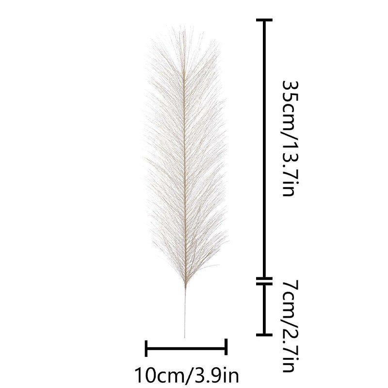 10-100PCS Artificial Pampas Grass Bouquet – Fluffy Boho Reed Stems for Wedding,