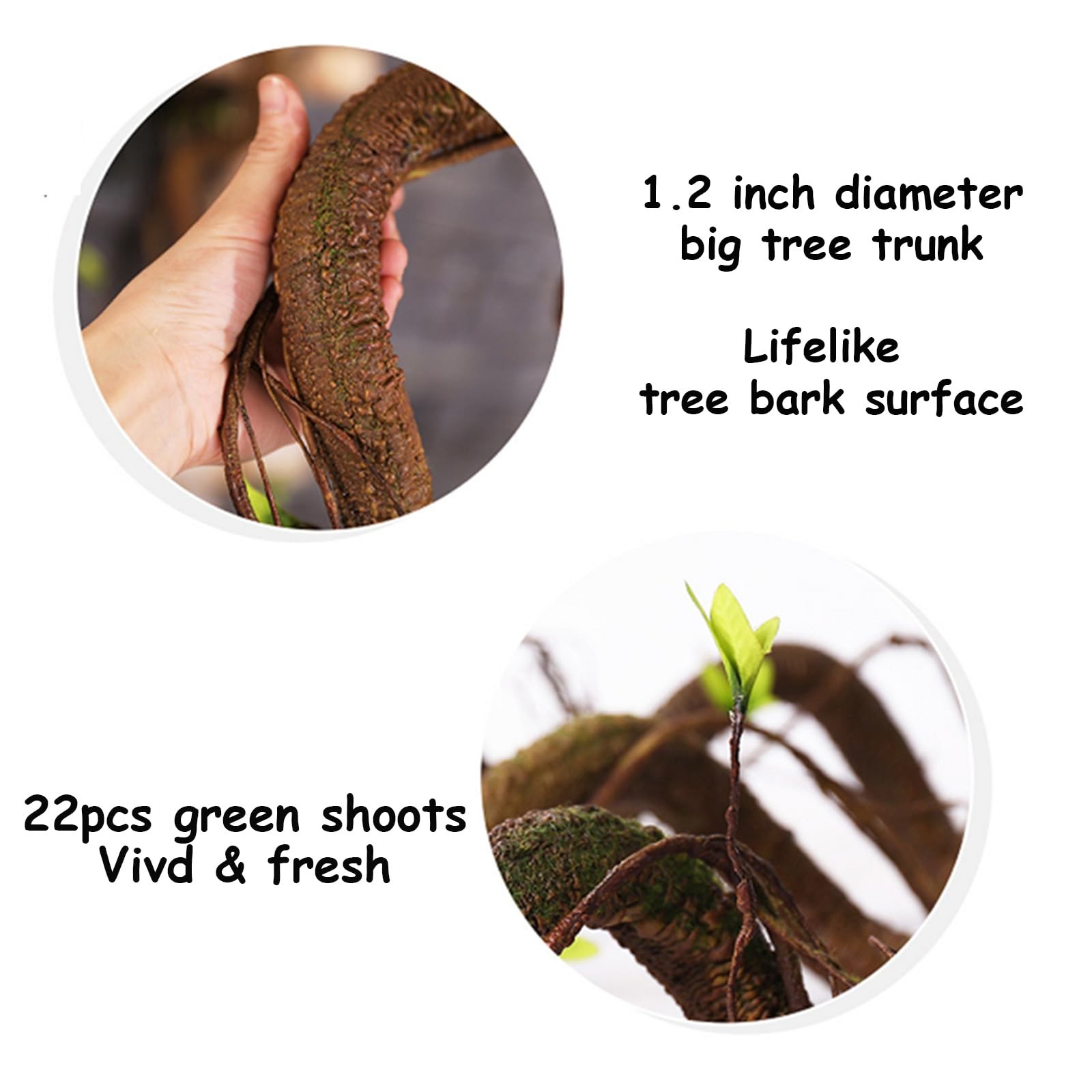 Bendable 63in Artificial Tree Twigs Cane Wood Vine Branches Fake Plants Trunk…