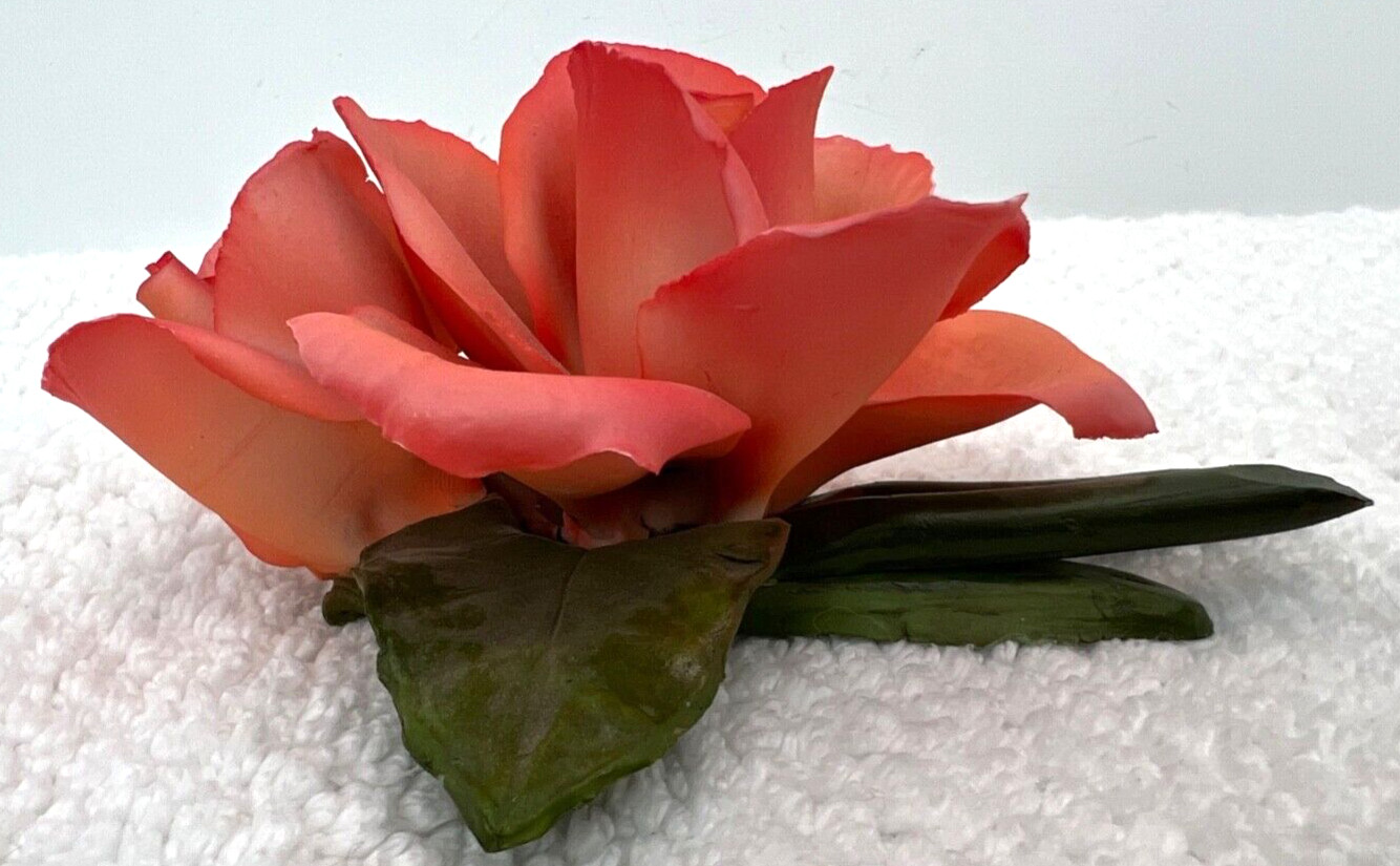 Capodimonte Flower Red – Pink Rose Italy Porcelain Napoleon Sticker
