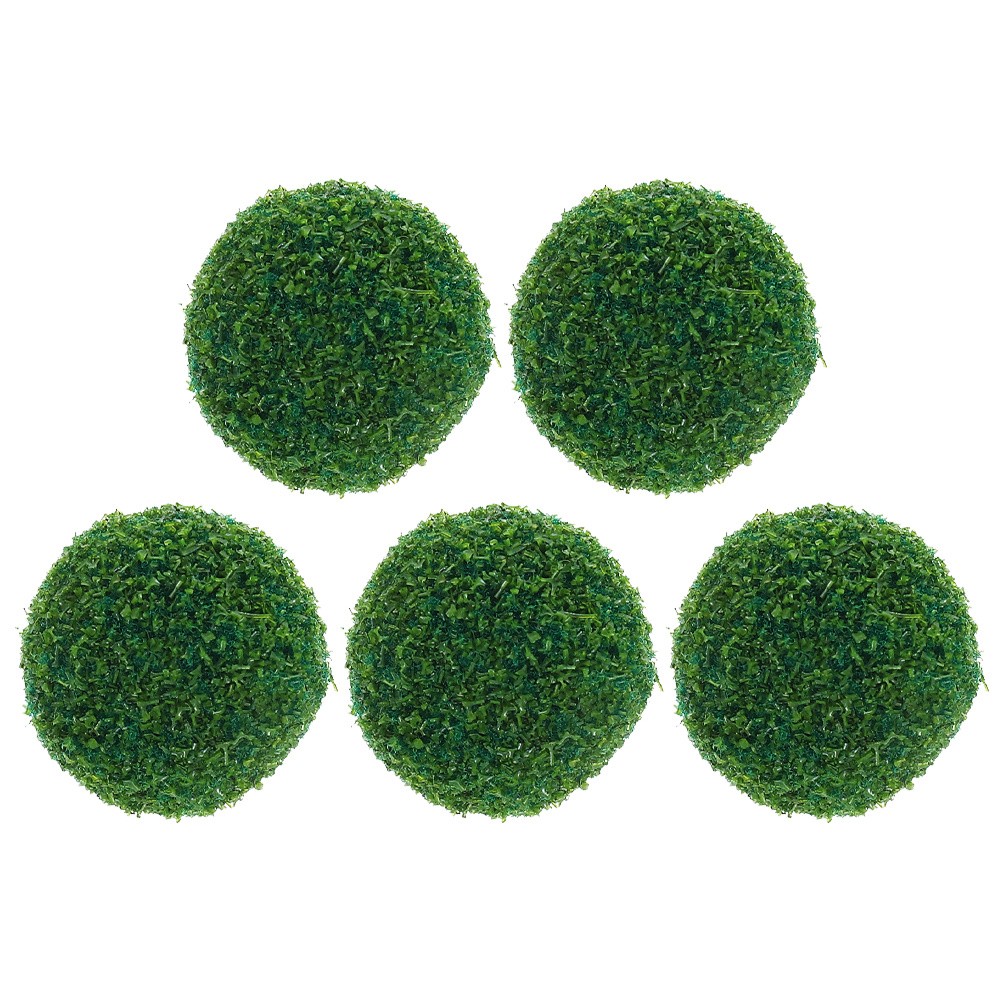 5 Pcs Artificial Topiary Fake Greenery Decorative for Backyard Decor
