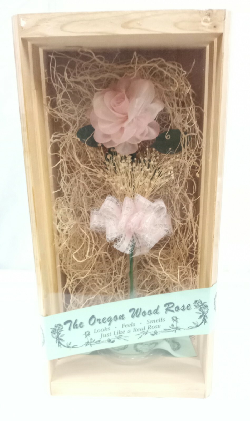 Vintage The Oregon Wood Rose 16″ X 9″ Joyous Reflections Handcrafted 1977 Sealed