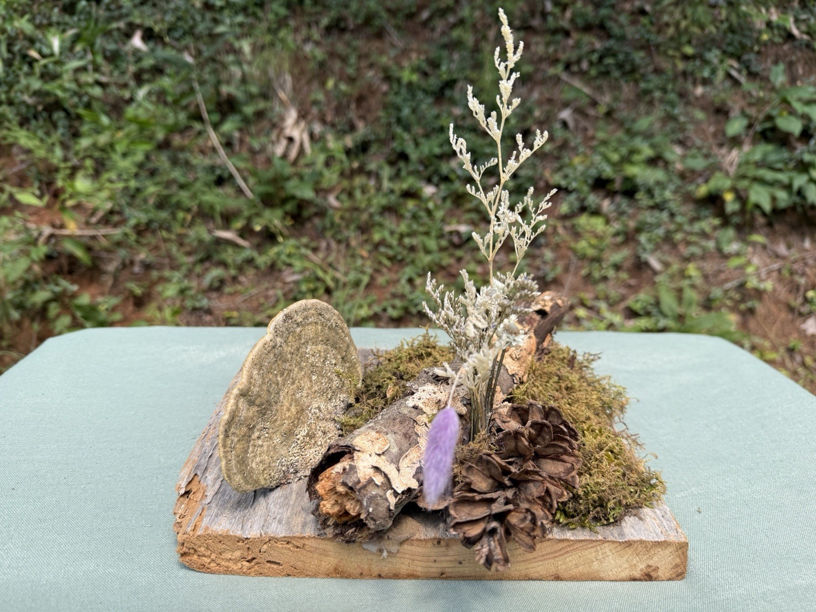 Home Decor Dried Floral Forest Arrangment
