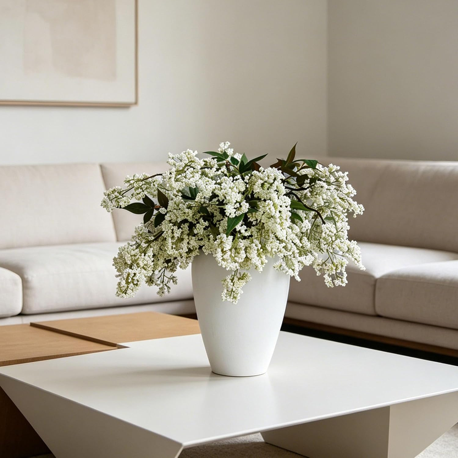 Summer Berry Stems – 3 Pcs 43″ Faux Flowers for Home Decor Vases