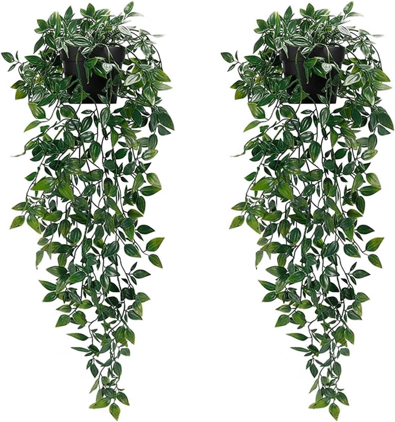 85cm Faux Ivy Hanging Plants in Pots – No Maintenance Greenery for Home & Office