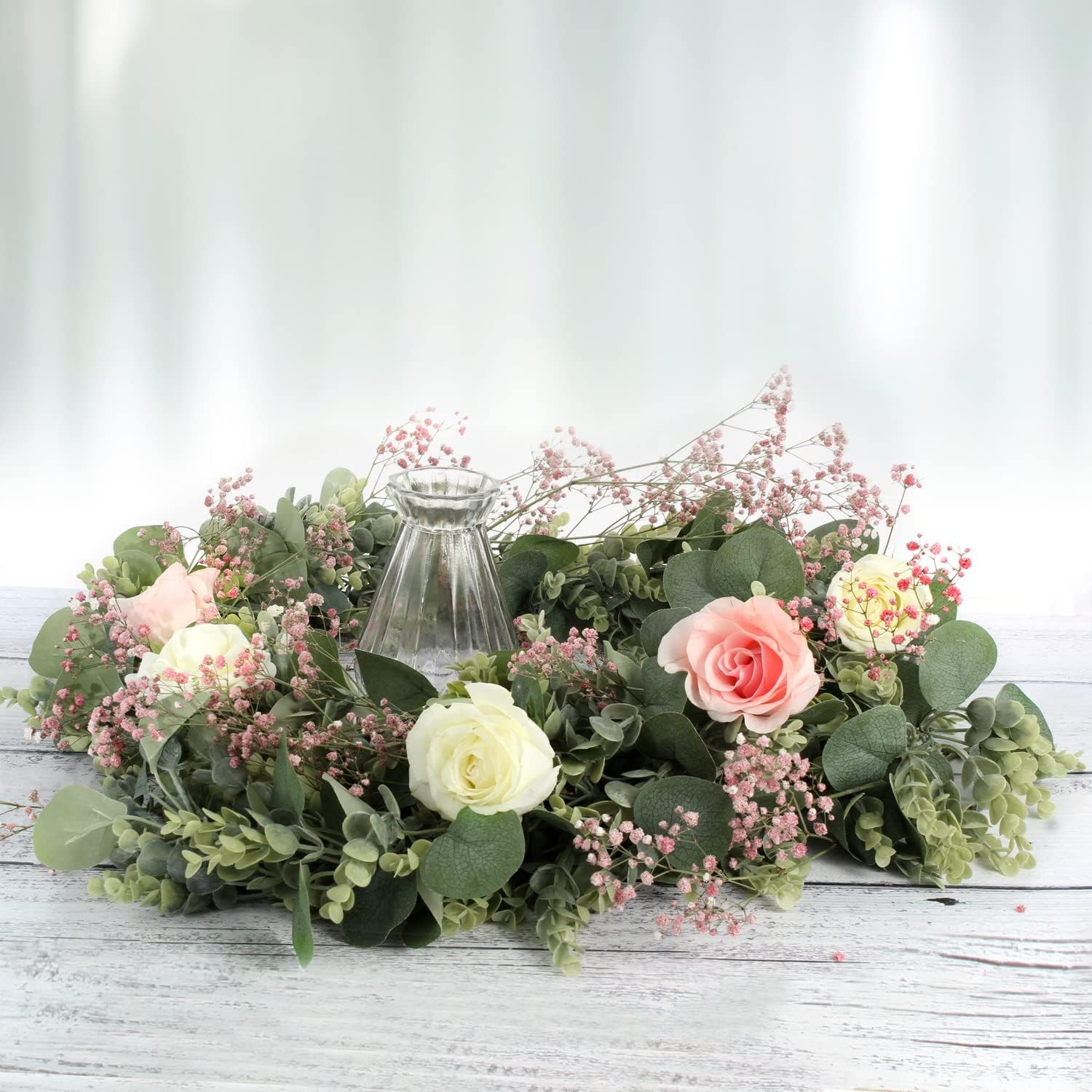 6.2 Ft Long Faux Eucalyptus Greenery – Wedding Arch Summer Decor – Lambs Ear & M