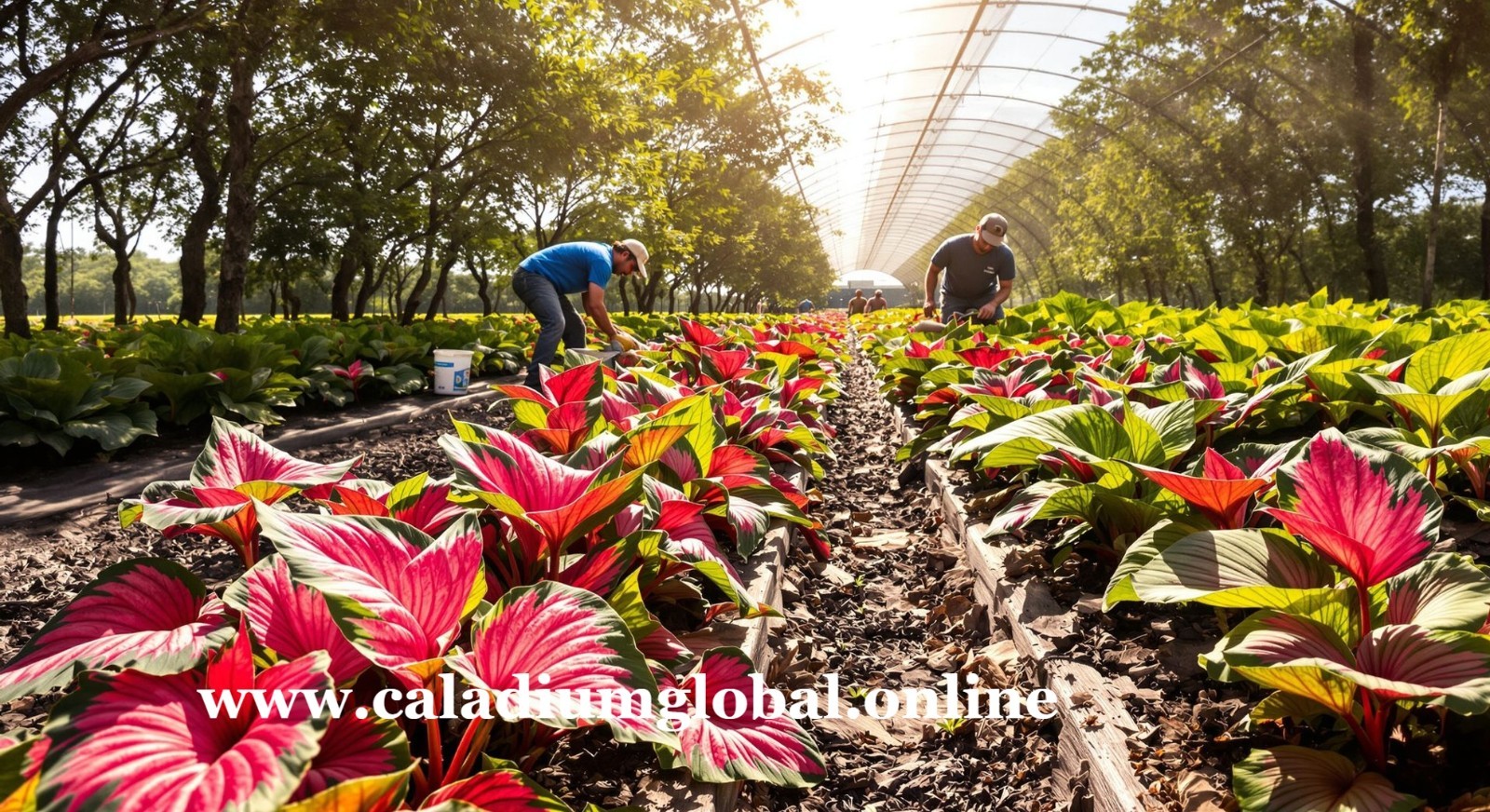 Royal Flash Caladium Bulbs for Planting 10 BULBS direct from Florida Plantation