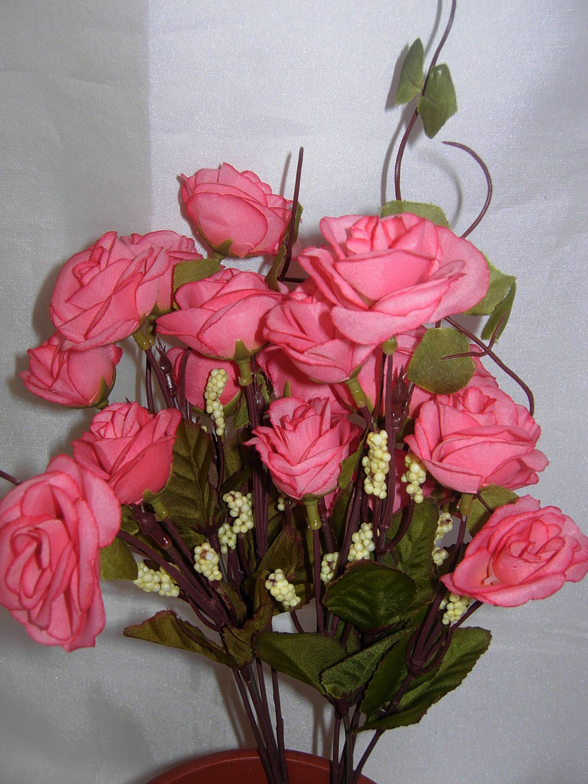 2 Sets High Quality Artificial Plant Rose Flowers Pink XY