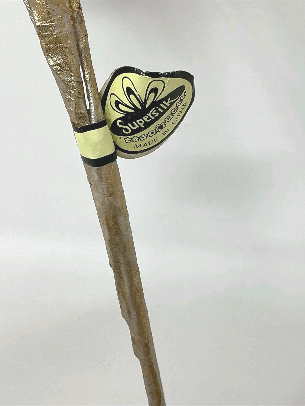 Silver and Gold Berry Leaf Floral Pick 22” L 2 Picks Christmas Vase Filler NOS