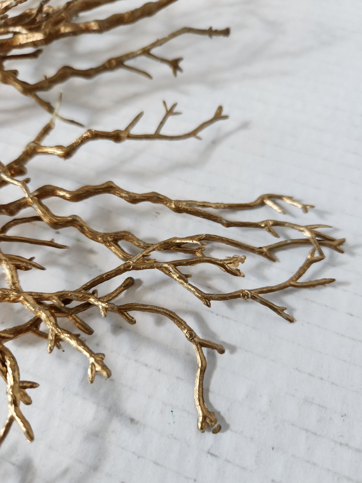 Gold Coral Twig Floral Arrangement Spikes DIY Centerpiece Bouquet Craft Supply
