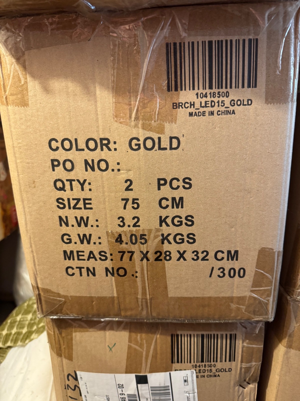 30″ Gold MANZANITA TREE CENTERPIECES (2 per package)