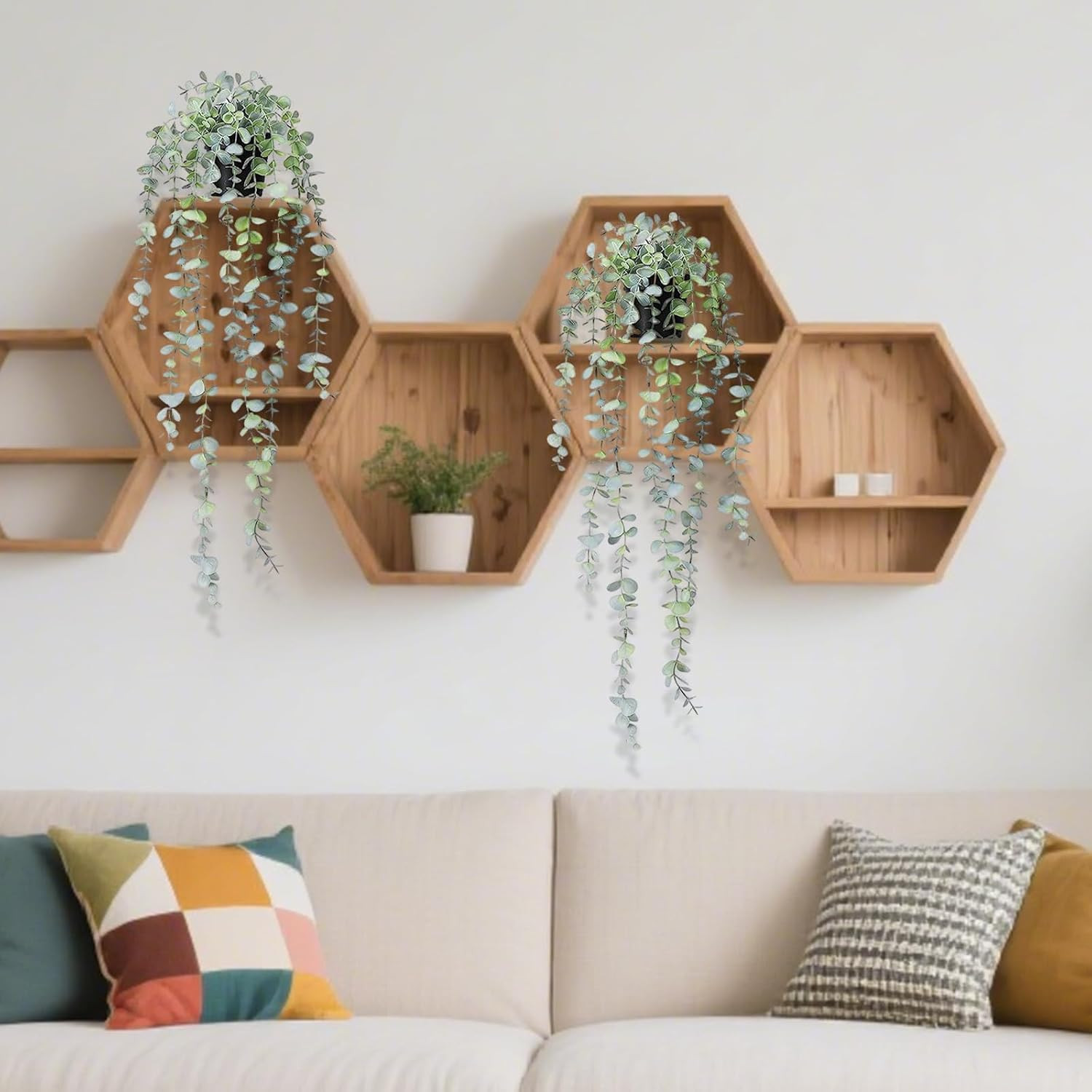 1Pcs Fake Hanging Plants, Artificial Small Potted Plants, Mini Faux