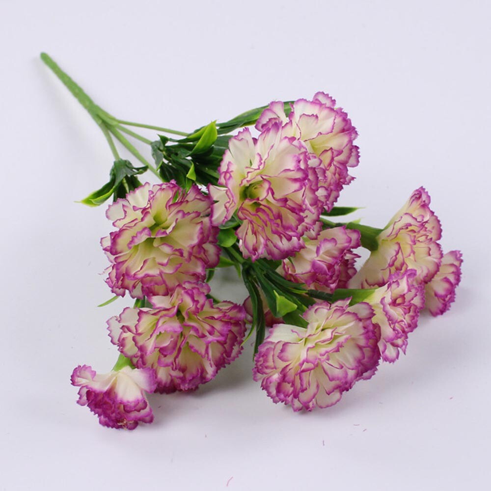 1PC Bright Artificial Carnation Fake Flower Bush Bouquet Home Wedding Decor