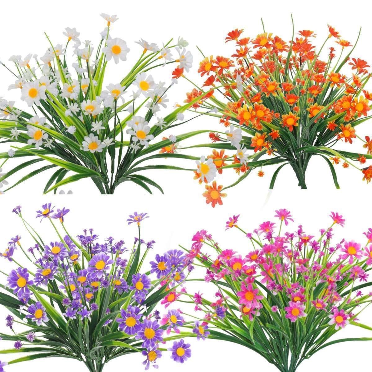 1/2/5/10Pack Artificial Flowers Plastic Plants Wedding Home Garden Decor Indoor