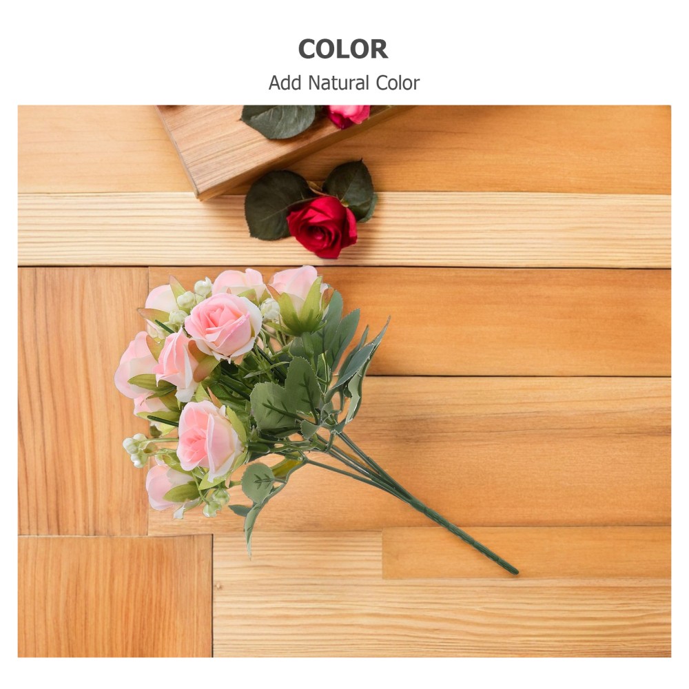 4 Pcs Flower Roses Bouquet Artifical Flowers Eternal Fake
