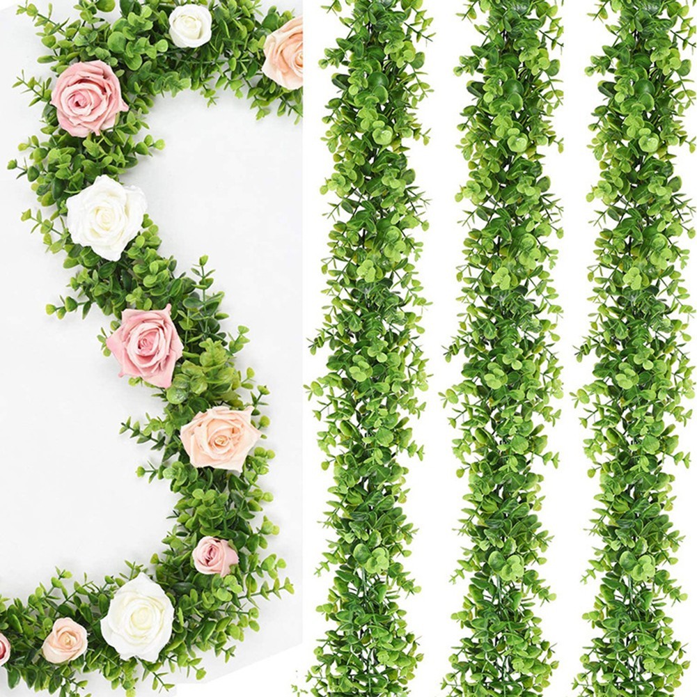 180cm/6FT Eucalyptus Floral Décor Rattan Simulation Wedding 1.8M Hanging