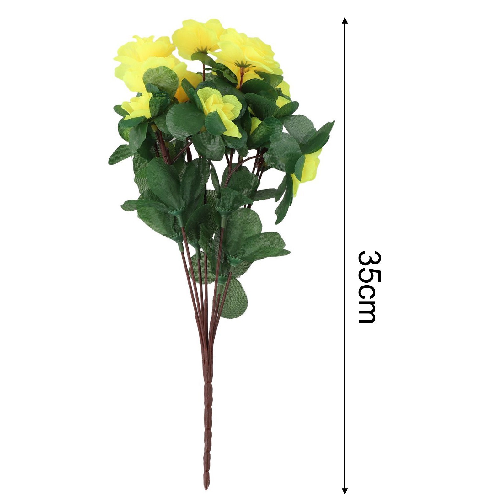 Artificial Azalea Flowers for Vase and Table Decor with Flexible Stems