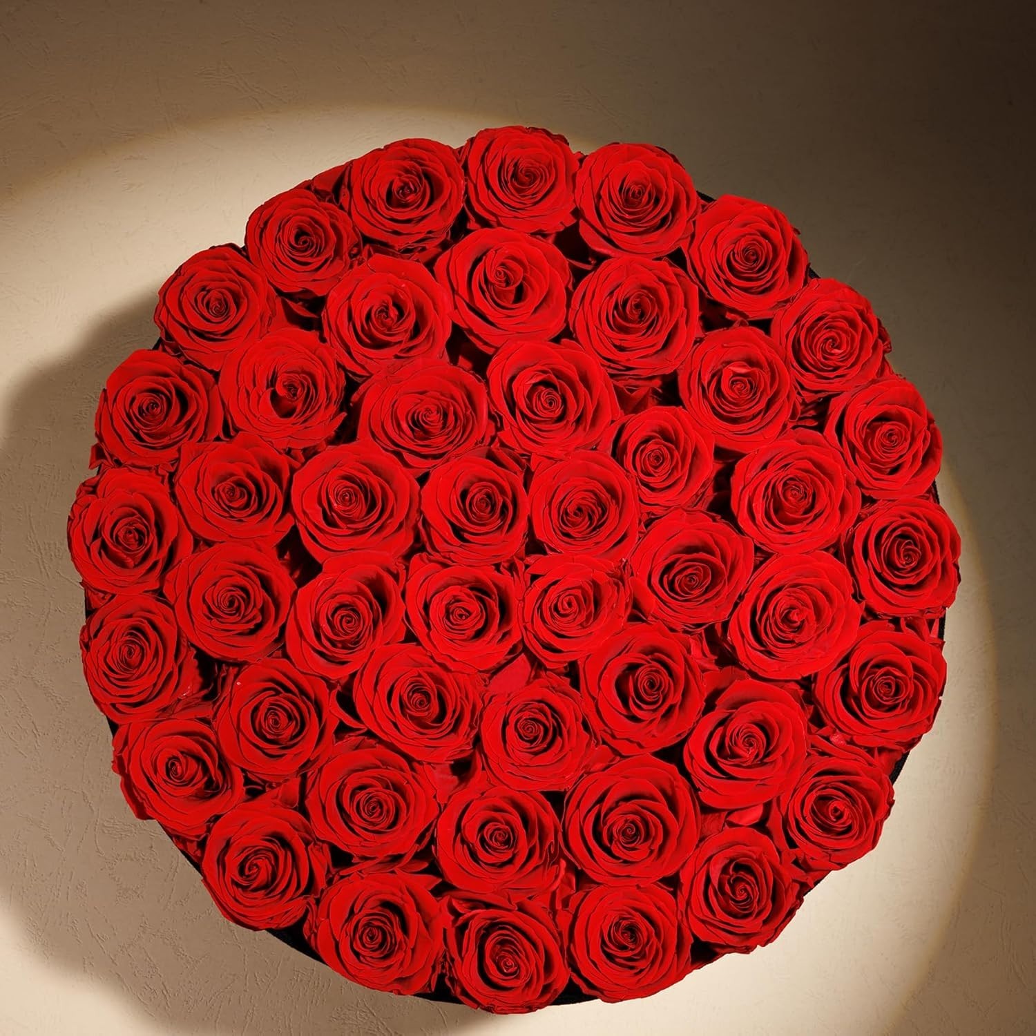 Exquisite 47 Roses in Elegant Suede Box – Anniversary Gift