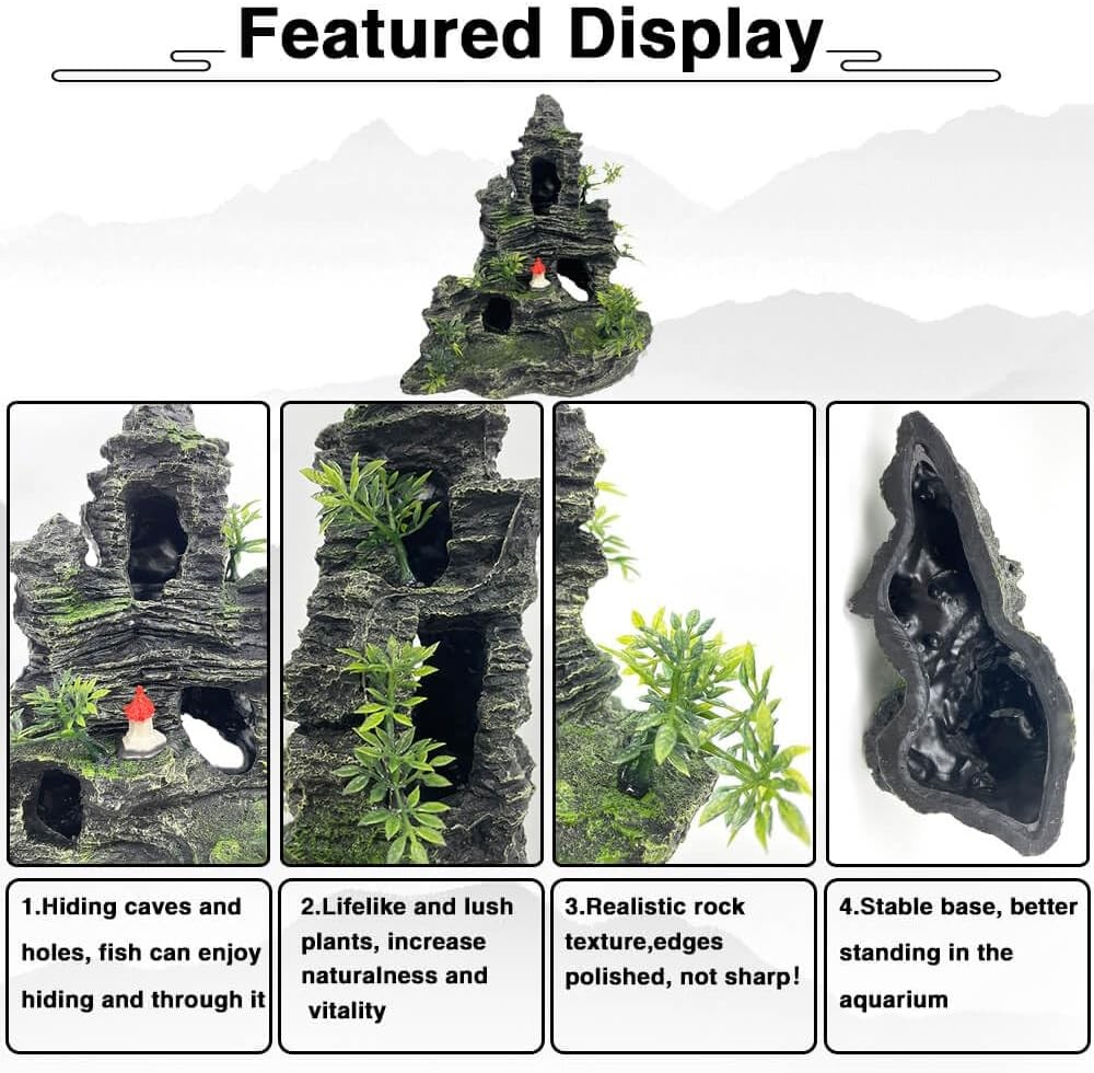 Aquarium Decorations Large and Tall Large Aquarium Decoration for Fish Tank Deco