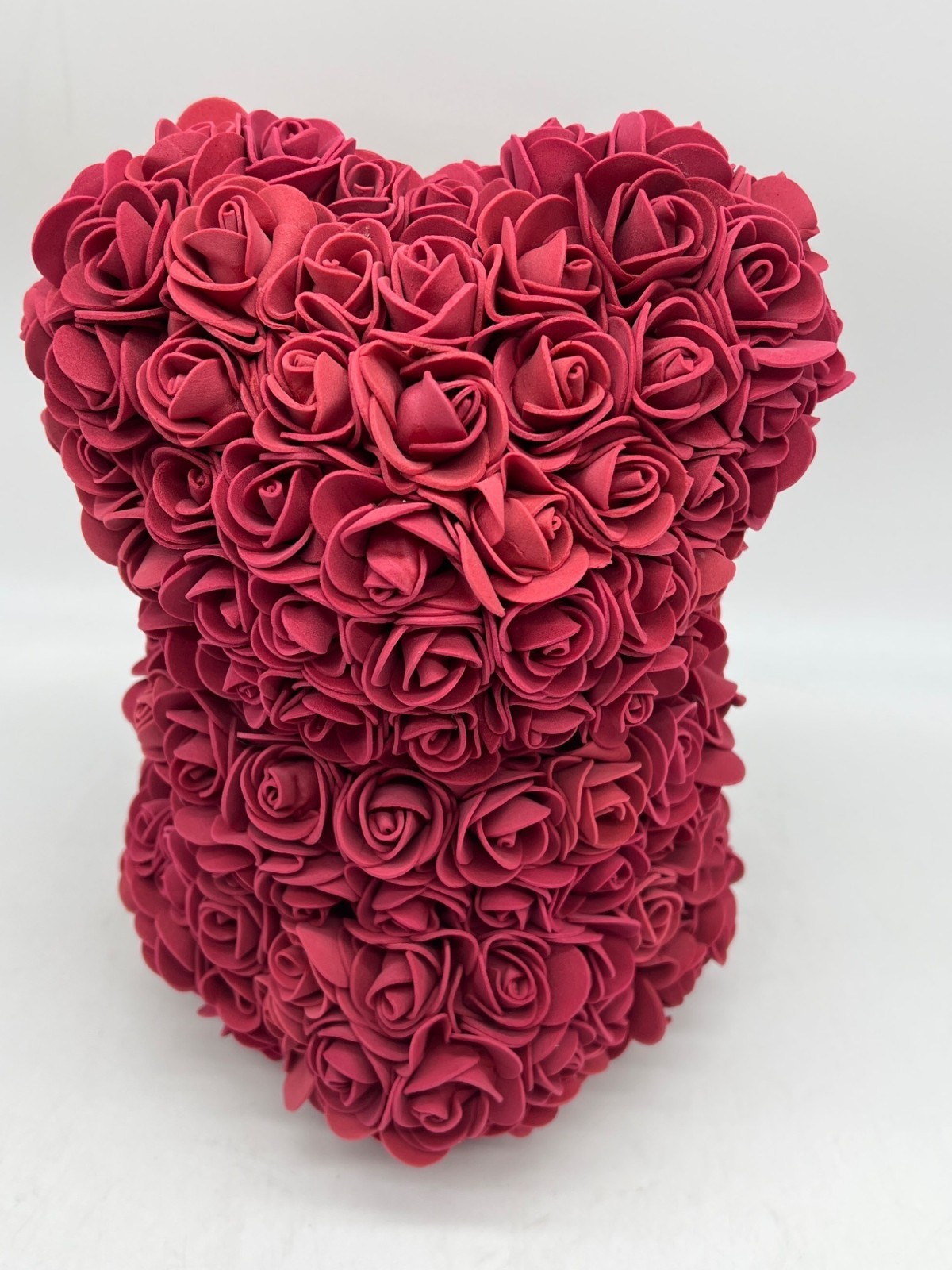 Just For You Faux Rose Flower Teddy Bear Gift