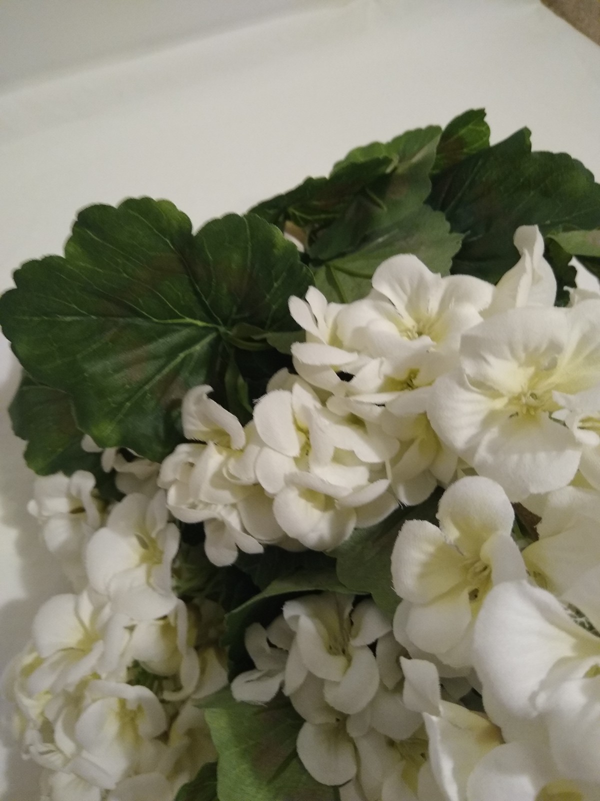 Artificial Flowers White Floral Stems 4 Garden Decor Gardening Nature Theme