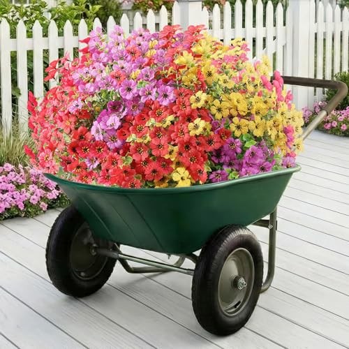 Artificial Flowers Fake Plants for Outdoors Artificial Flowers(13 Pcs) Mixed2