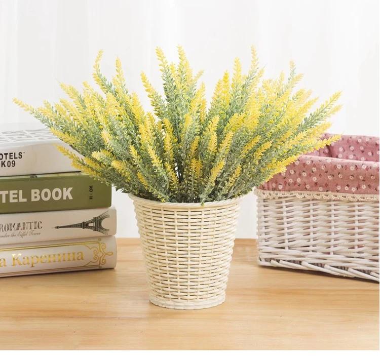 a Bunch of Provence Lavender Plastic Artificial Flowers False Plants Wedding Hom