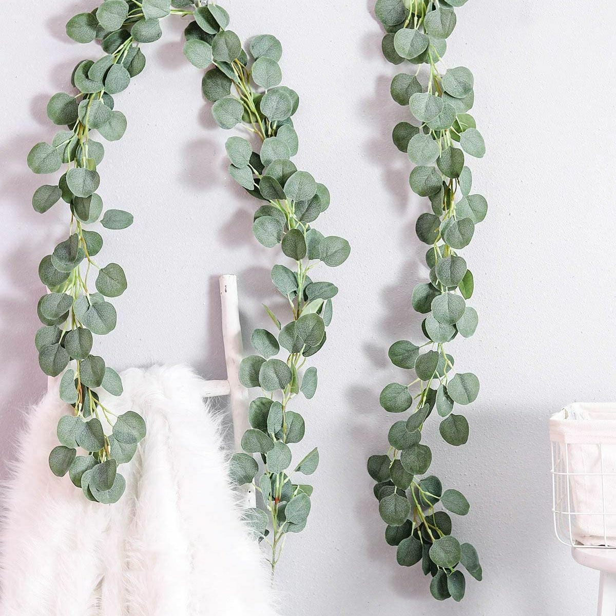 200cm Artificial Eucalyptus Leaves Garland Vine Wedding Greenery Home Wall Decor