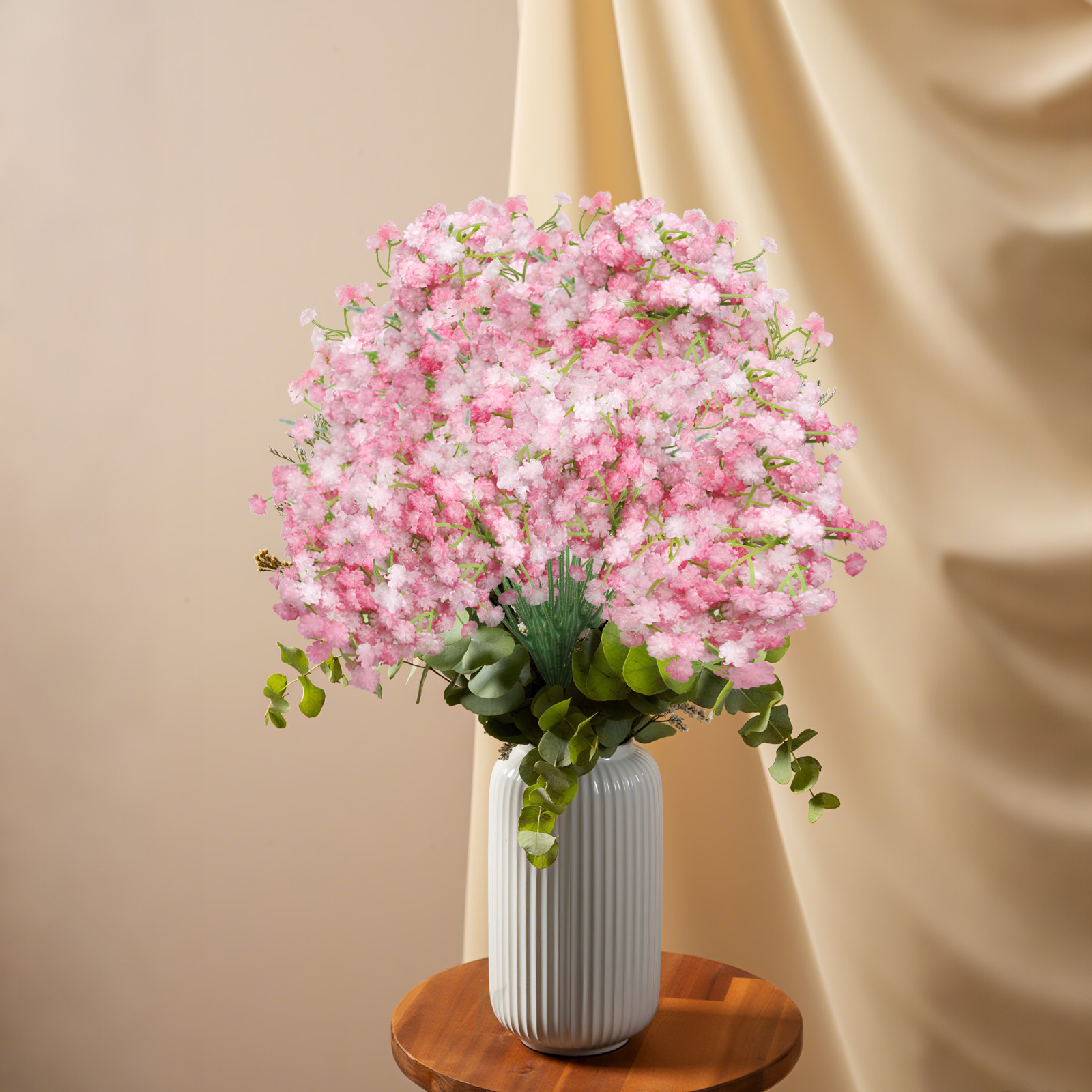 18Pcs Artificial Babys Breath Flowers Silk Gypsophila Wedding Bouquet Home Decor