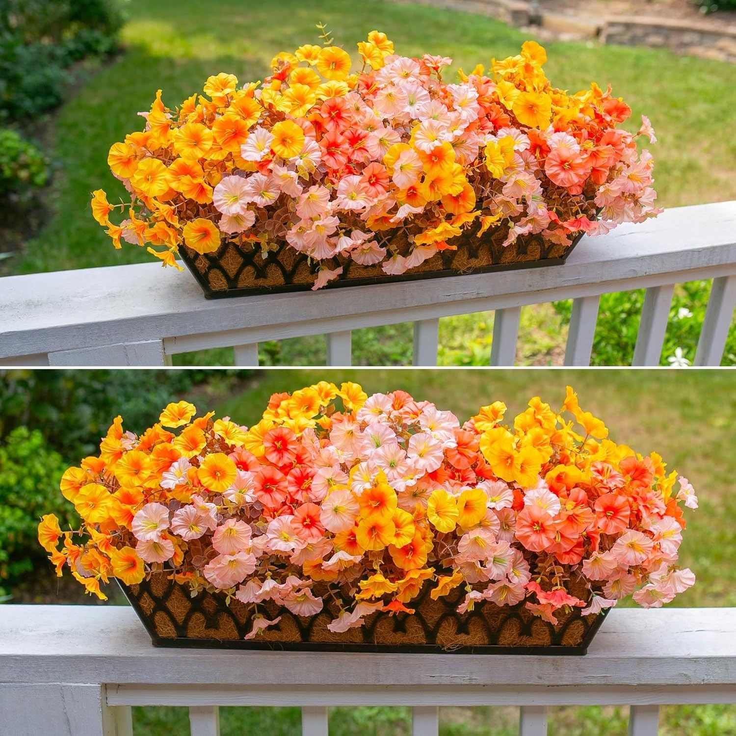 Fake Mums Fall Artificial Flowers Plants for Outdoors Autumn Decoration, 12