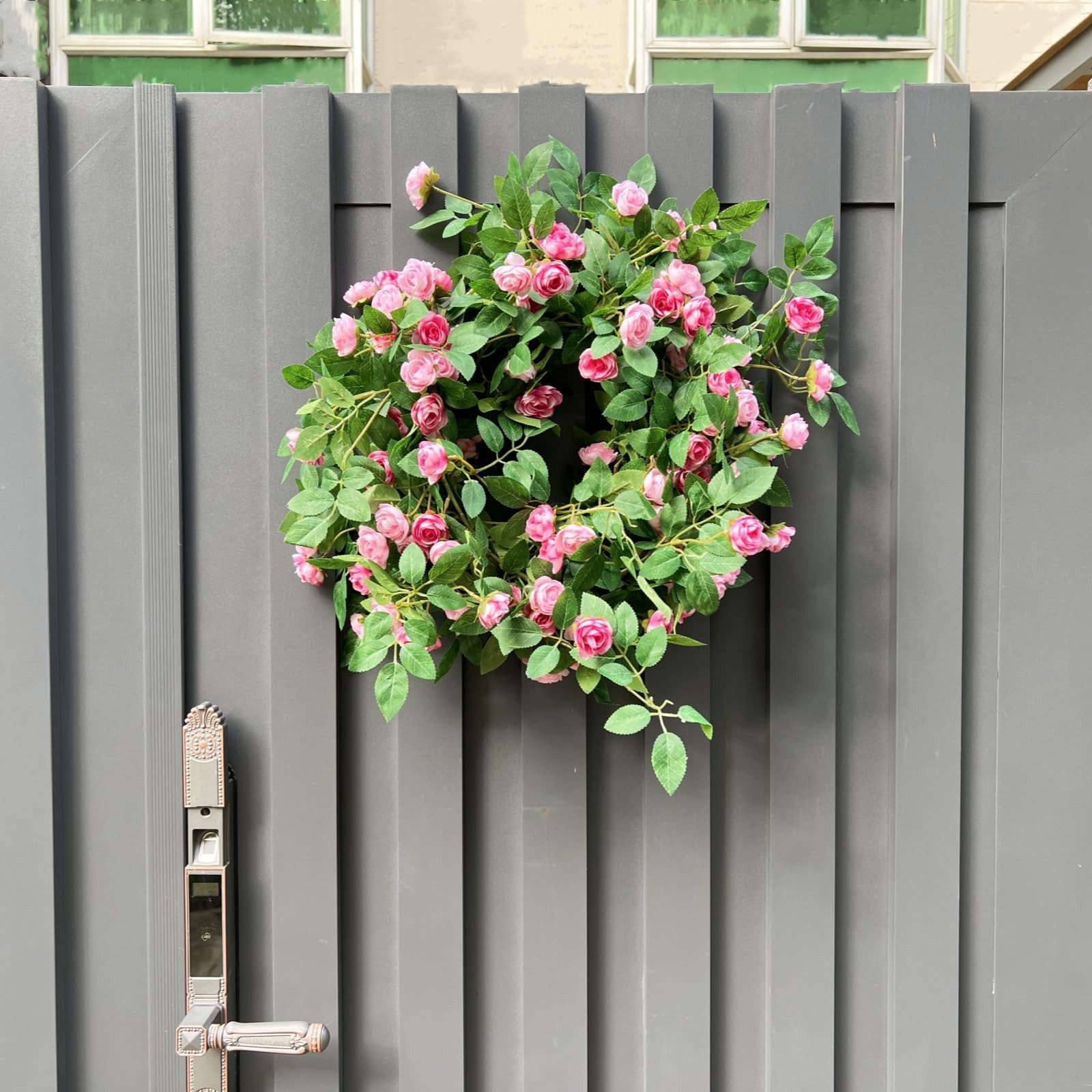 Shyshining 6FT Bendable Pink Rose Flower Garland, Artificial Silk Wild Roses …