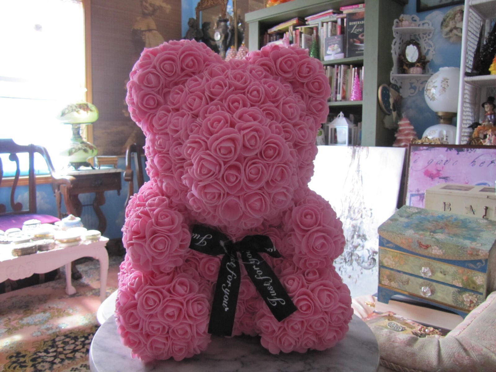 Teddy Bear Rose Flower Rose Bear Large 15″ no box