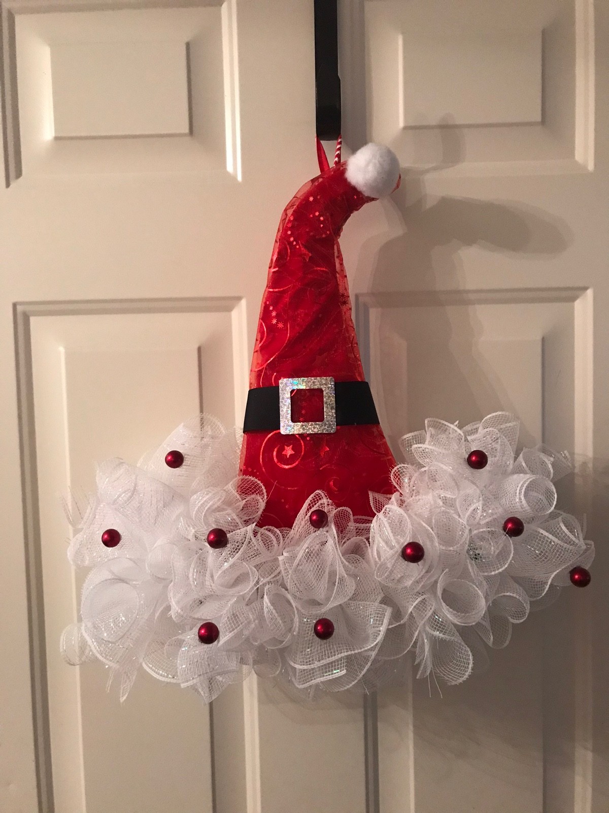 Whimsical Santa Hat Wreaths 