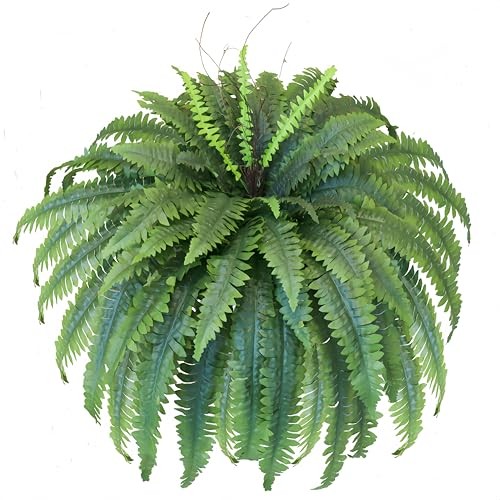 Artificial Ferns for Outdoors & Indoors, 51in Fake Fern Large Plants with 66