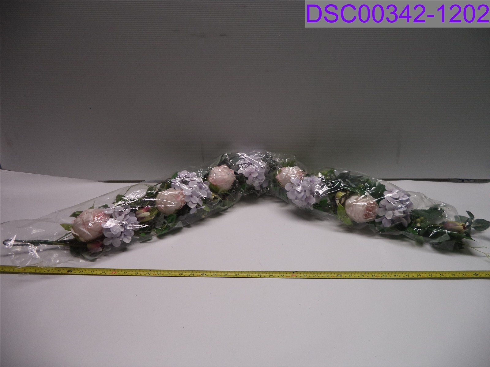 Artificial Floral Garland 50″ Long Purple and Pink
