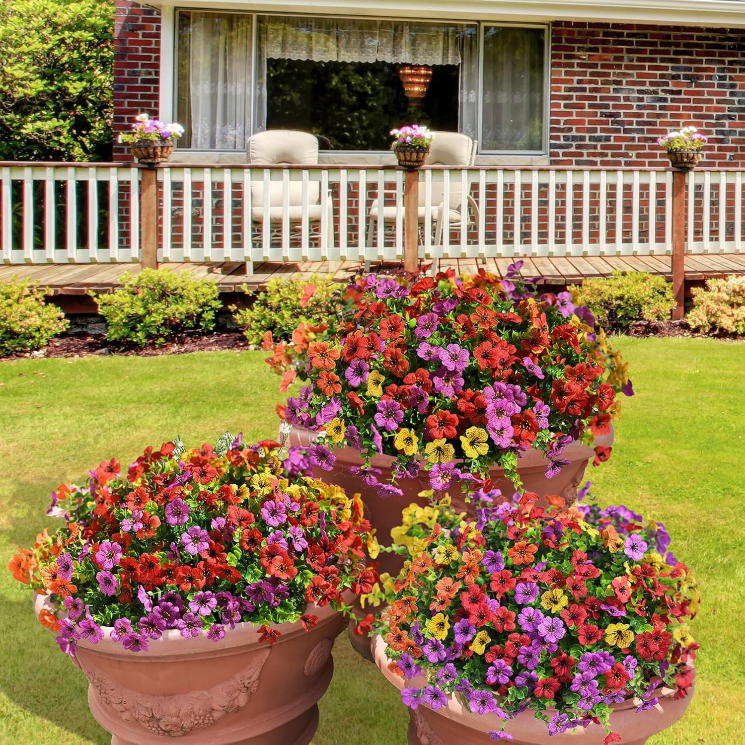 Artificial Outdoor Flowers Faux Plants for Sale Fake Flowers Garden Spring