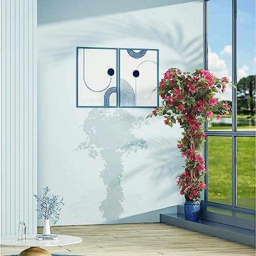 5 Feet Artificial Bougainvillea Tree with Flowers in Plastic Pot Faux 5ft 3in