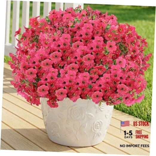 Artificial Flowers Fake Plants for Outdoors Artificial Flowers(13 Pcs) Rose