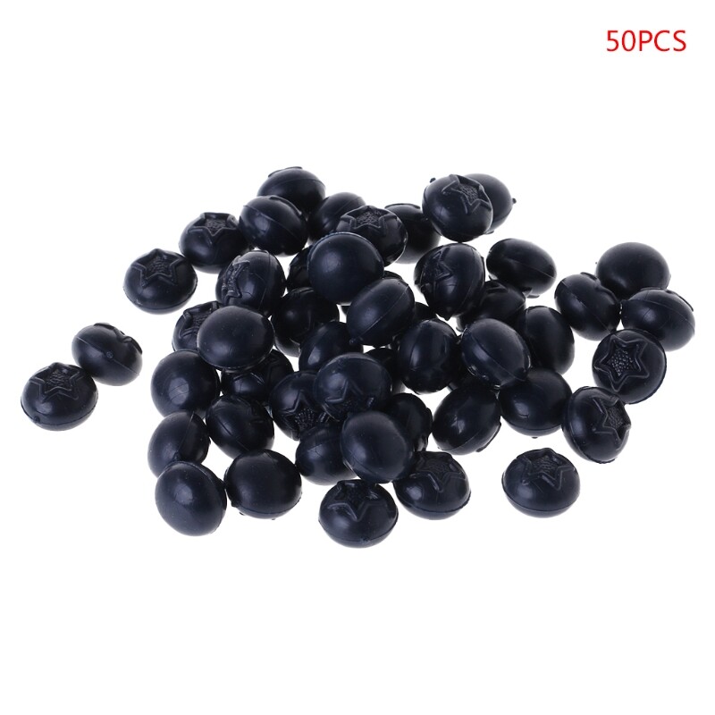 50pcs Artificial Blueberry Plastic Fake Fruit Disply Home Party Decor