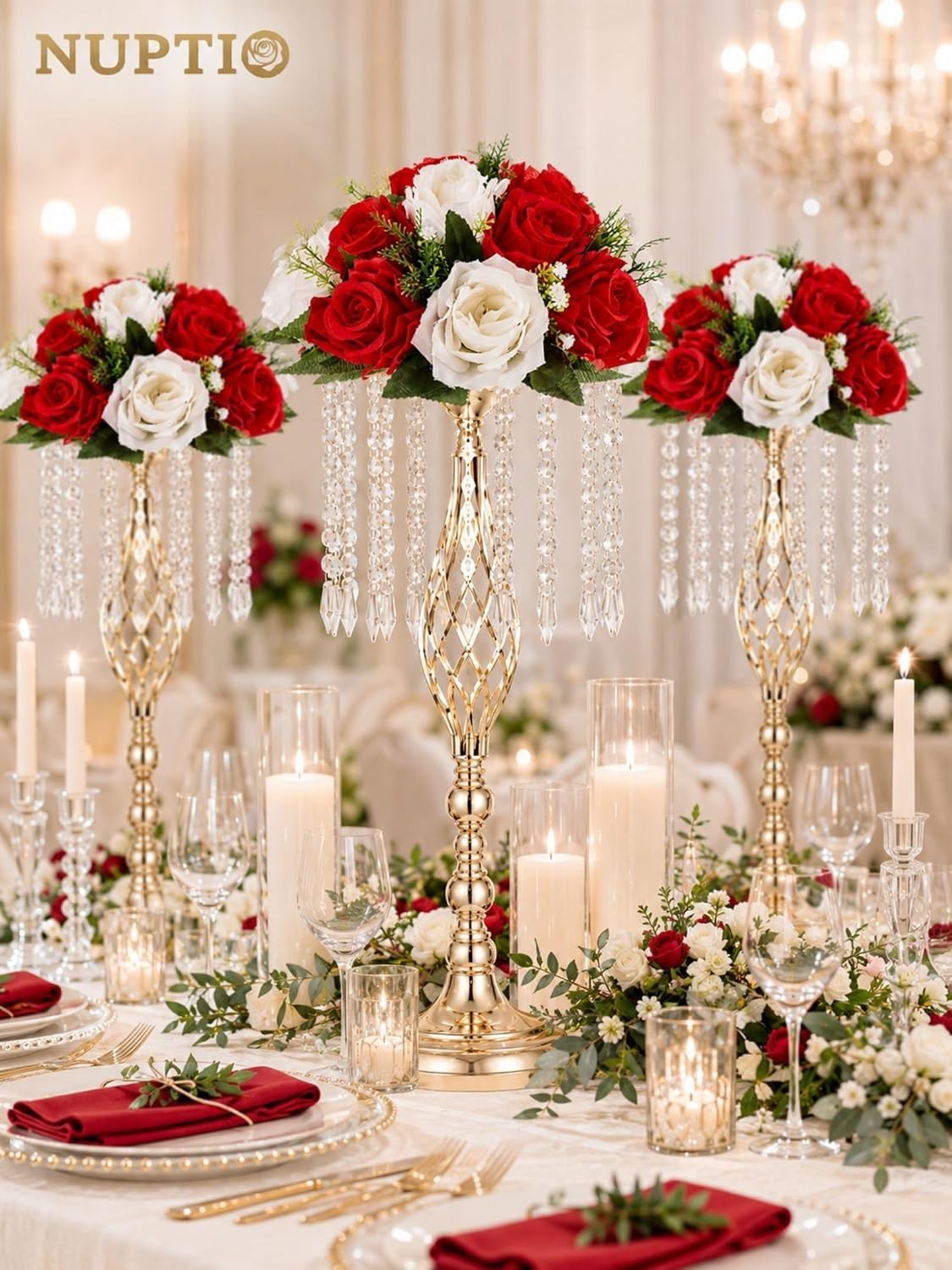 Artificial Flower Balls for Centerpieces – 15 Heads