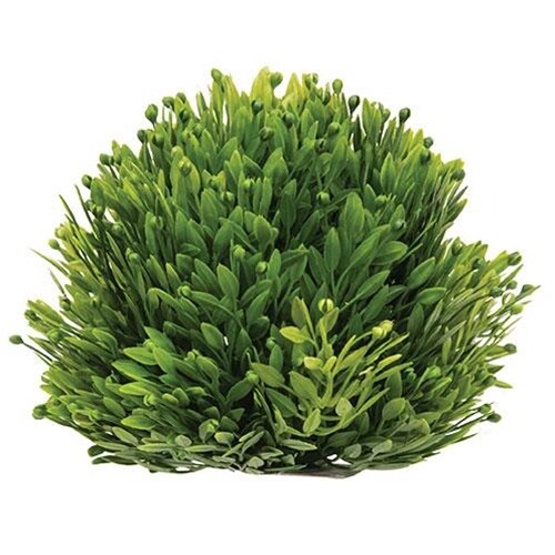 New Farmhouse Green SEEDED GRASS HERB FLORAL SPHERE CENTERPIECE Half Ball