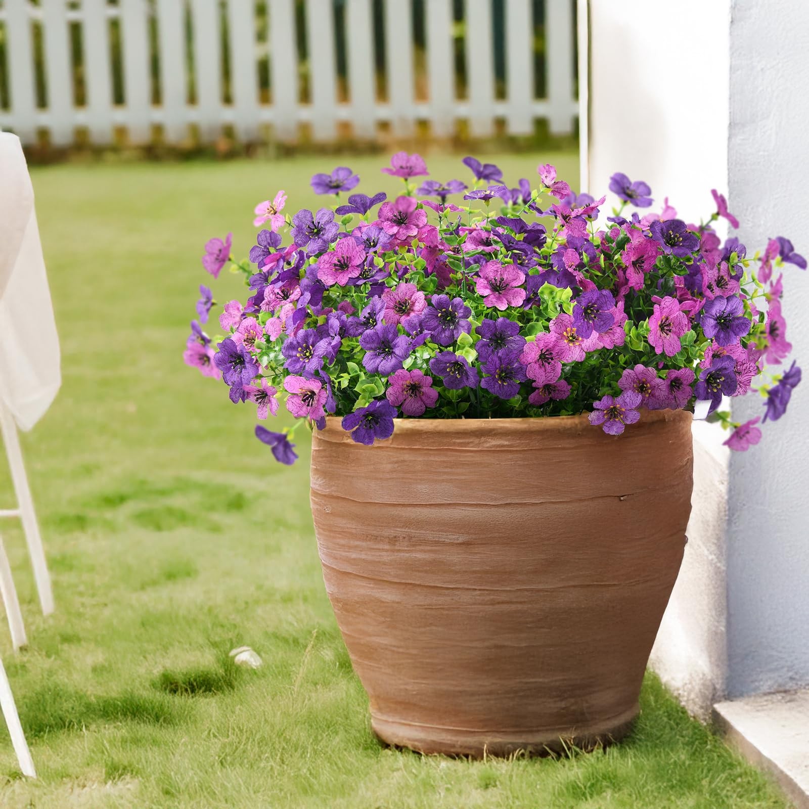 ZFProcess Artificial Flowers Faux Plants Outdoor Fake Flowers Spring Decor,12
