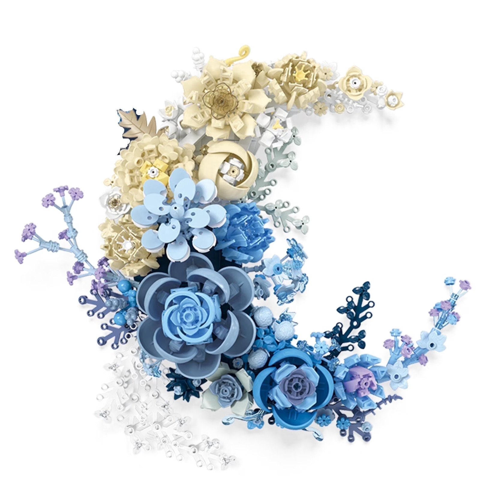 Blue Moon Flower Building Kit, Compatible with LEGO