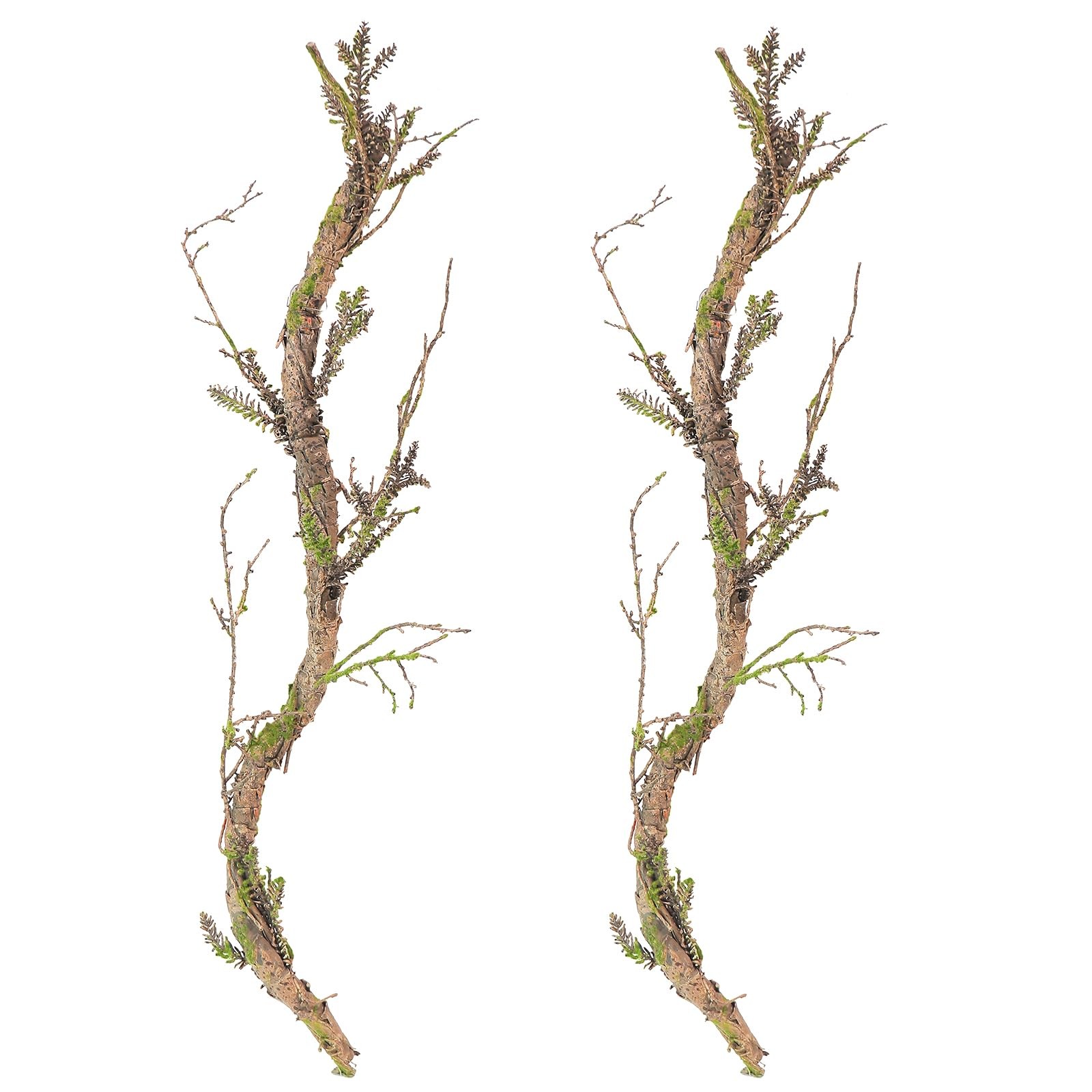 2Pcs 39.4inch Thick Bendable Artificial Tree Trunk Fake Large Wood Branches T…