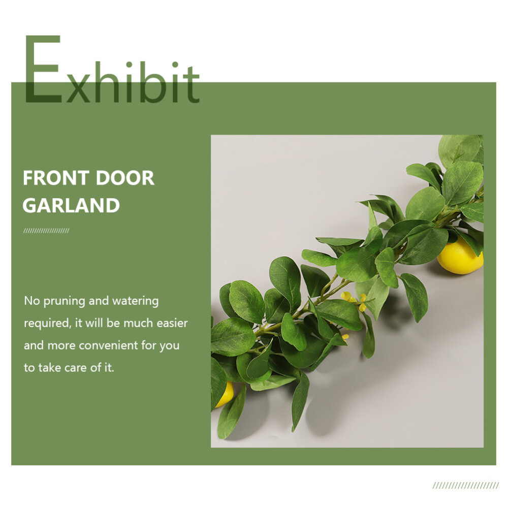 Artificial Lemon Rattan Decor Hanging Lemon Vine Decor Household Hanging