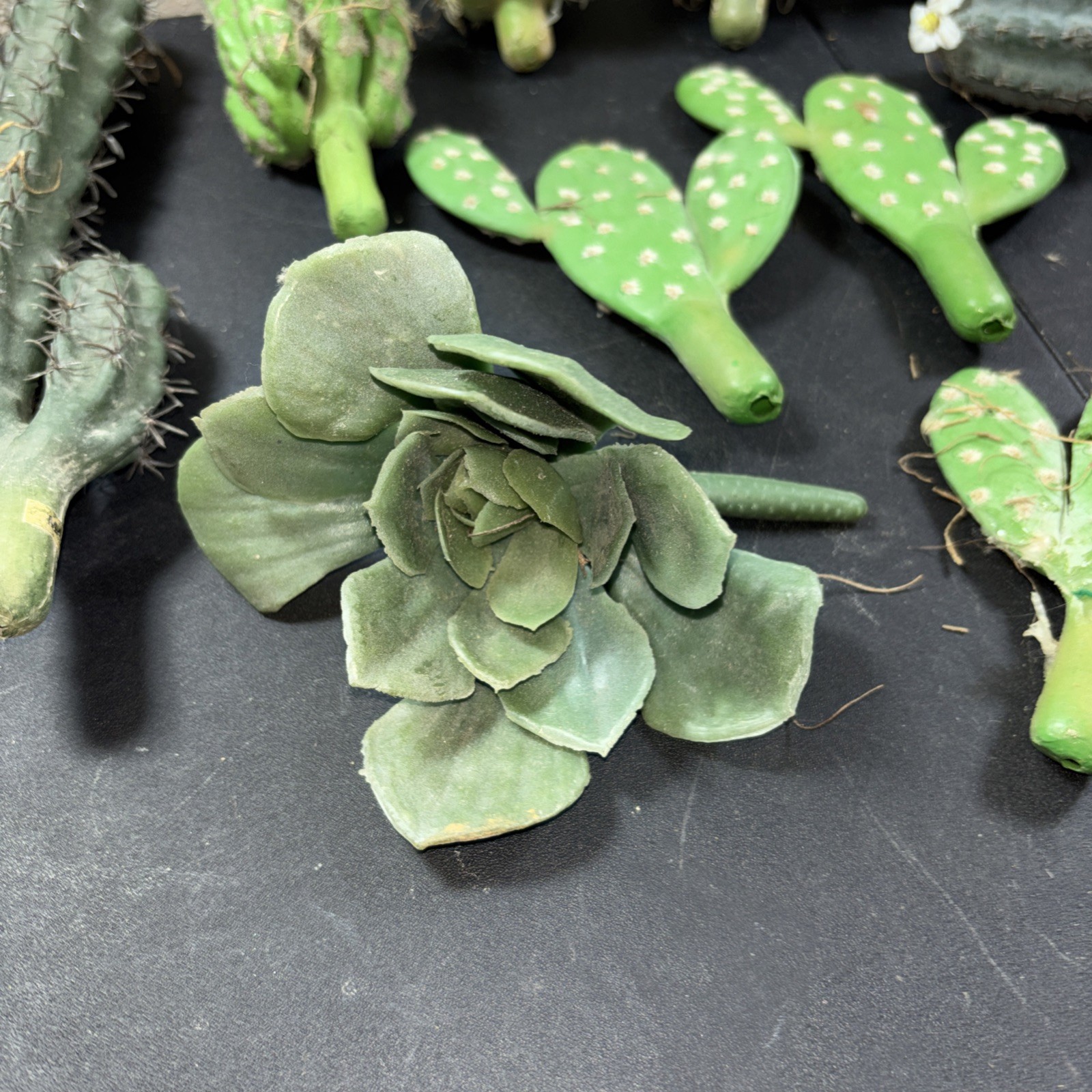 10 Faux Cactus Fake Saguaro Southwestern Plastic Succulent Decor B
