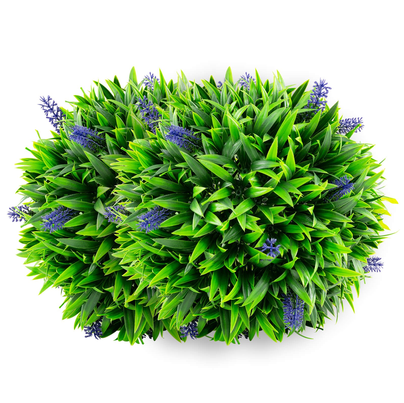Indoor Outdoor 2 PCS Artificial Lavender Topiary Balls w/ Flowers Sun-protective