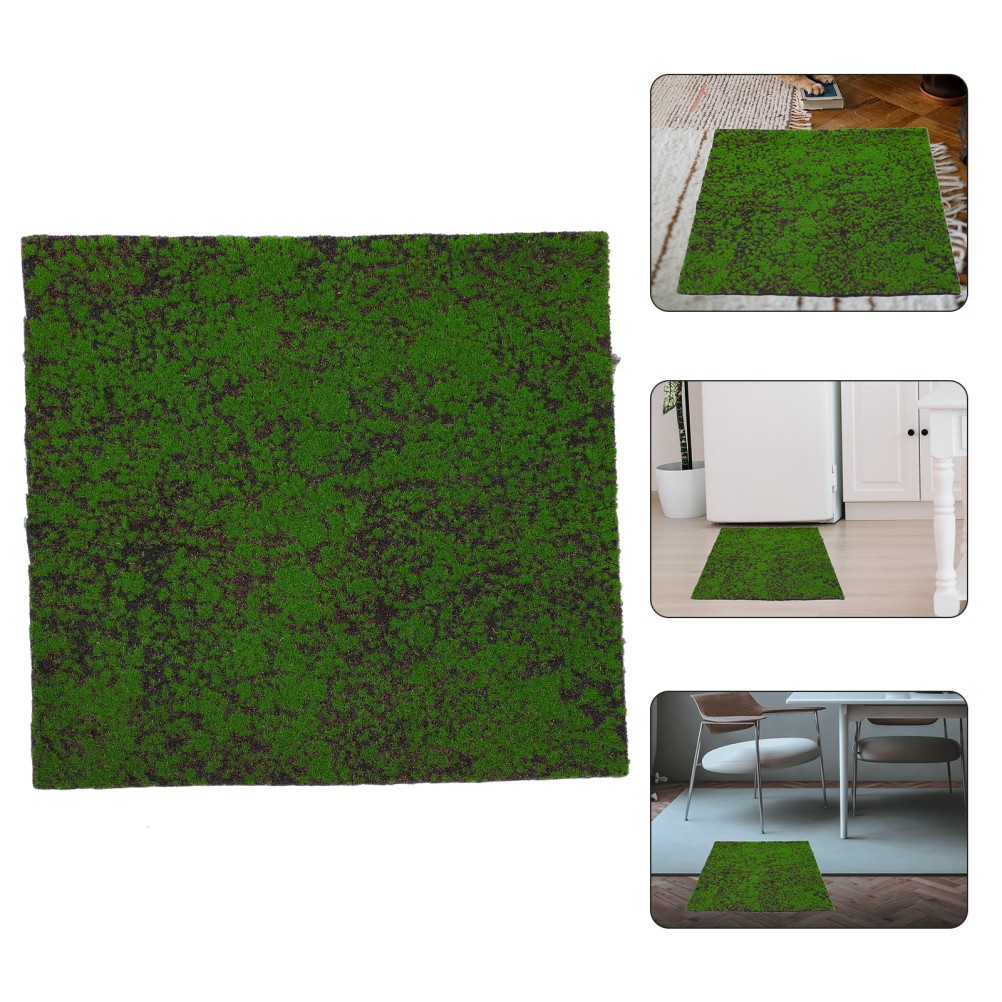 Realistic Artificial Moss Mat Green for Garden Decorative Props and Artwork