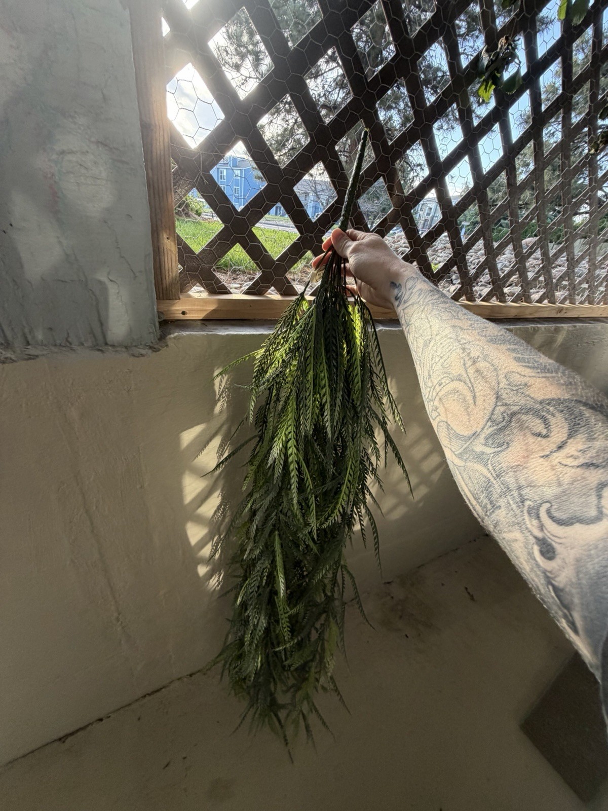 Artificial Green Hanging Branch Wall Decor, 60 in (Quantity: 8 Total)