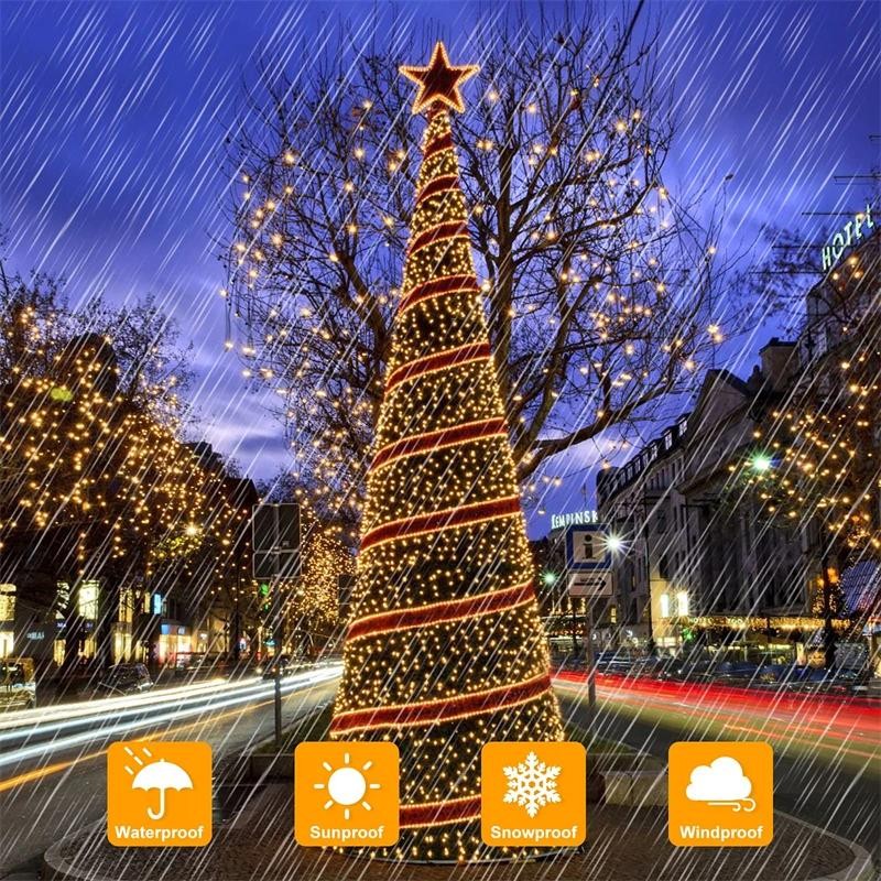 102m/52m/32m/22m/12m/7m Solar LED Fairy String Light Outdoor Festoon Lamp Garden
